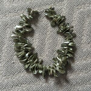 Green shell necklace
